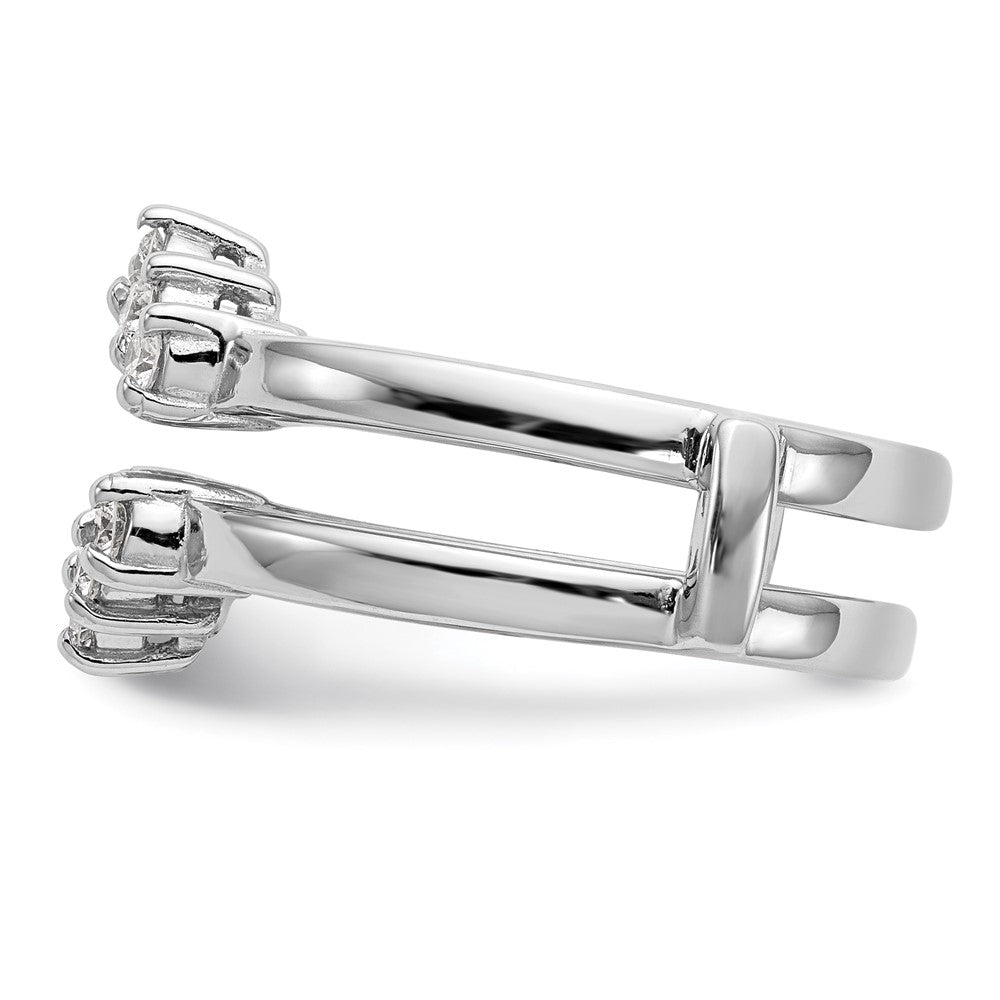 14K White Gold Real Diamond Guard