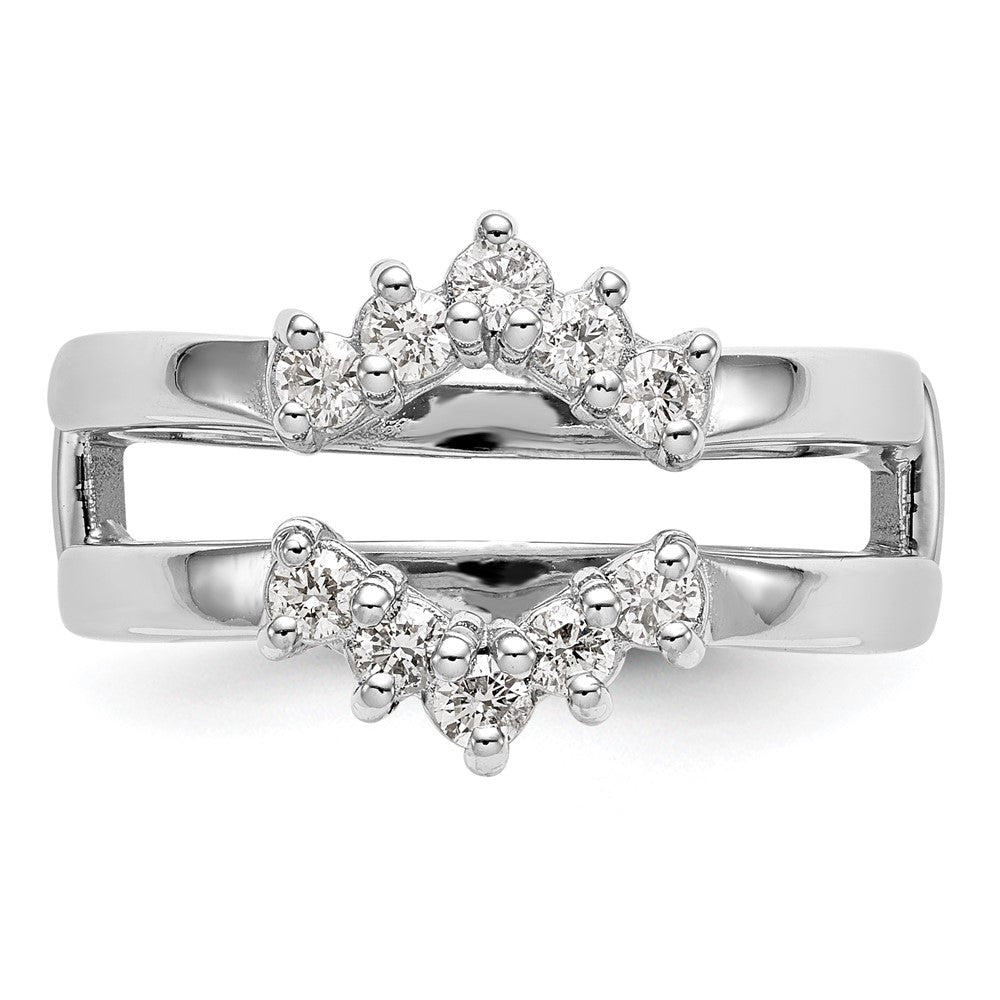 14K White Gold Real Diamond Guard