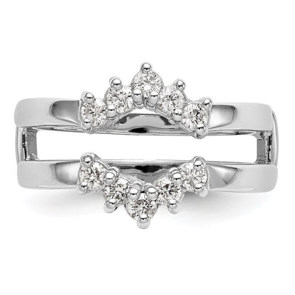 14K White Gold Real Diamond Guard