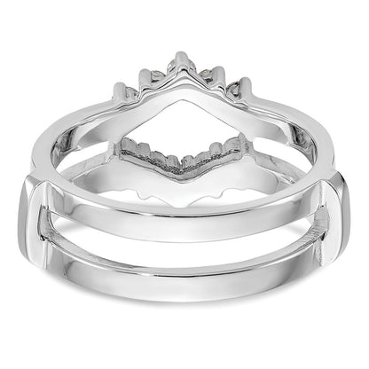 14K White Gold Real Diamond Guard