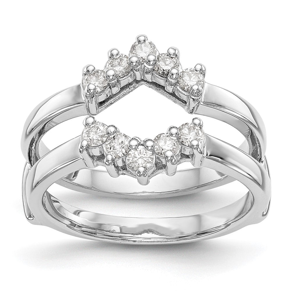 14K White Gold Real Diamond Guard