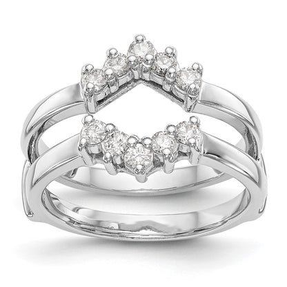 14K White Gold Real Diamond Guard