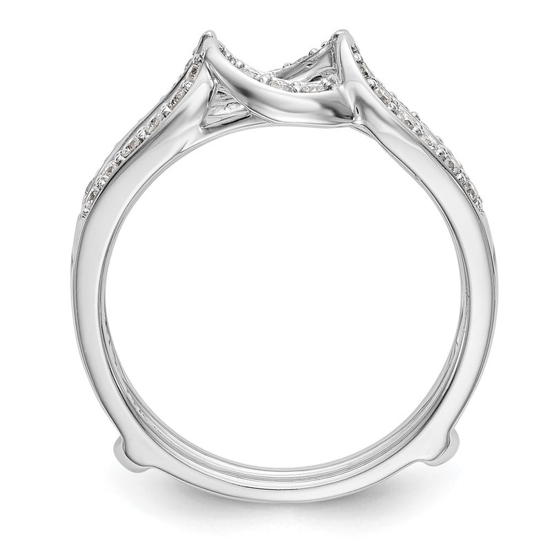 14K White Gold Real Diamond Guard