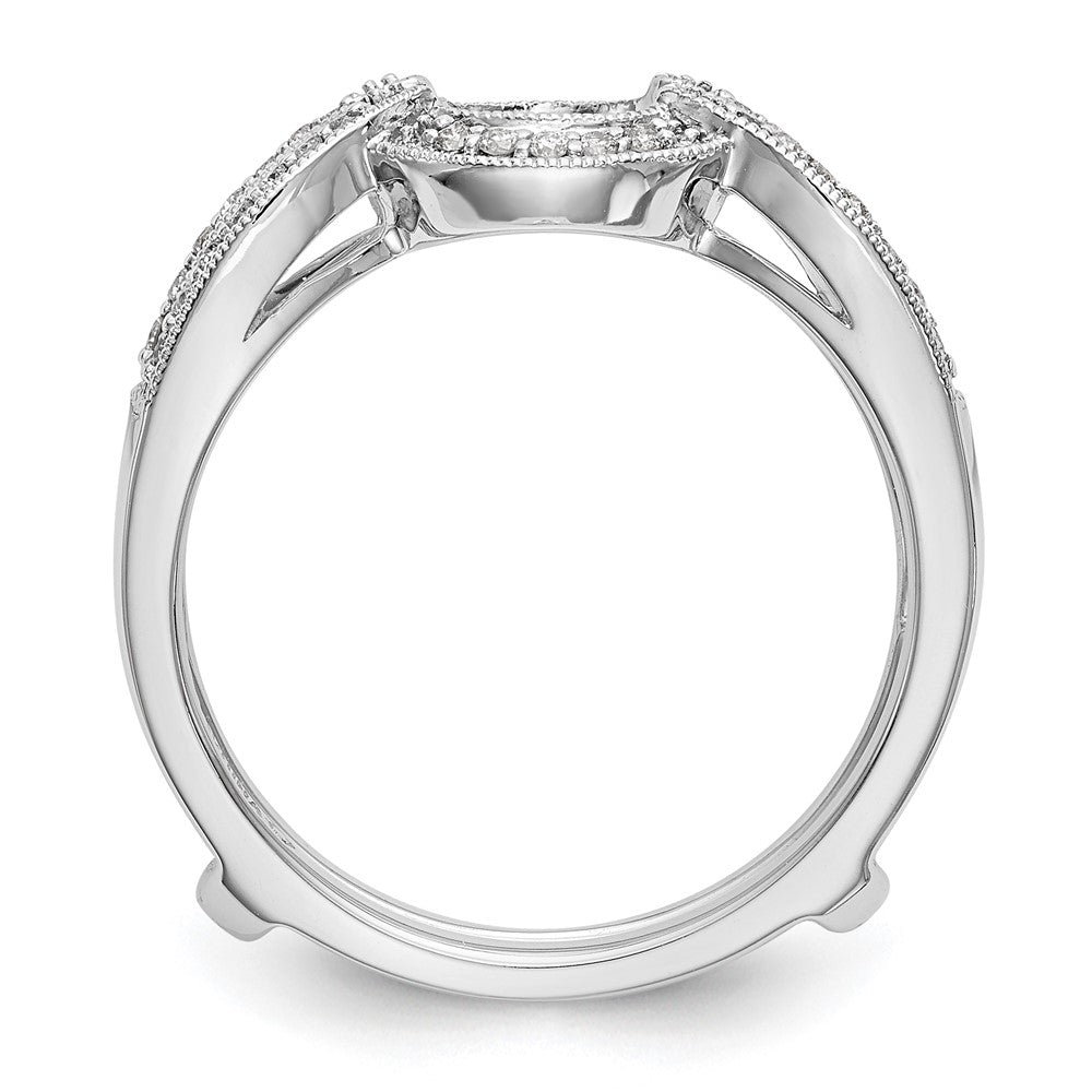 14K White Gold Real Diamond Guard