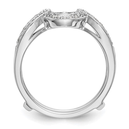 14K White Gold Real Diamond Guard