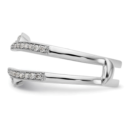 14K White Gold Real Diamond Guard