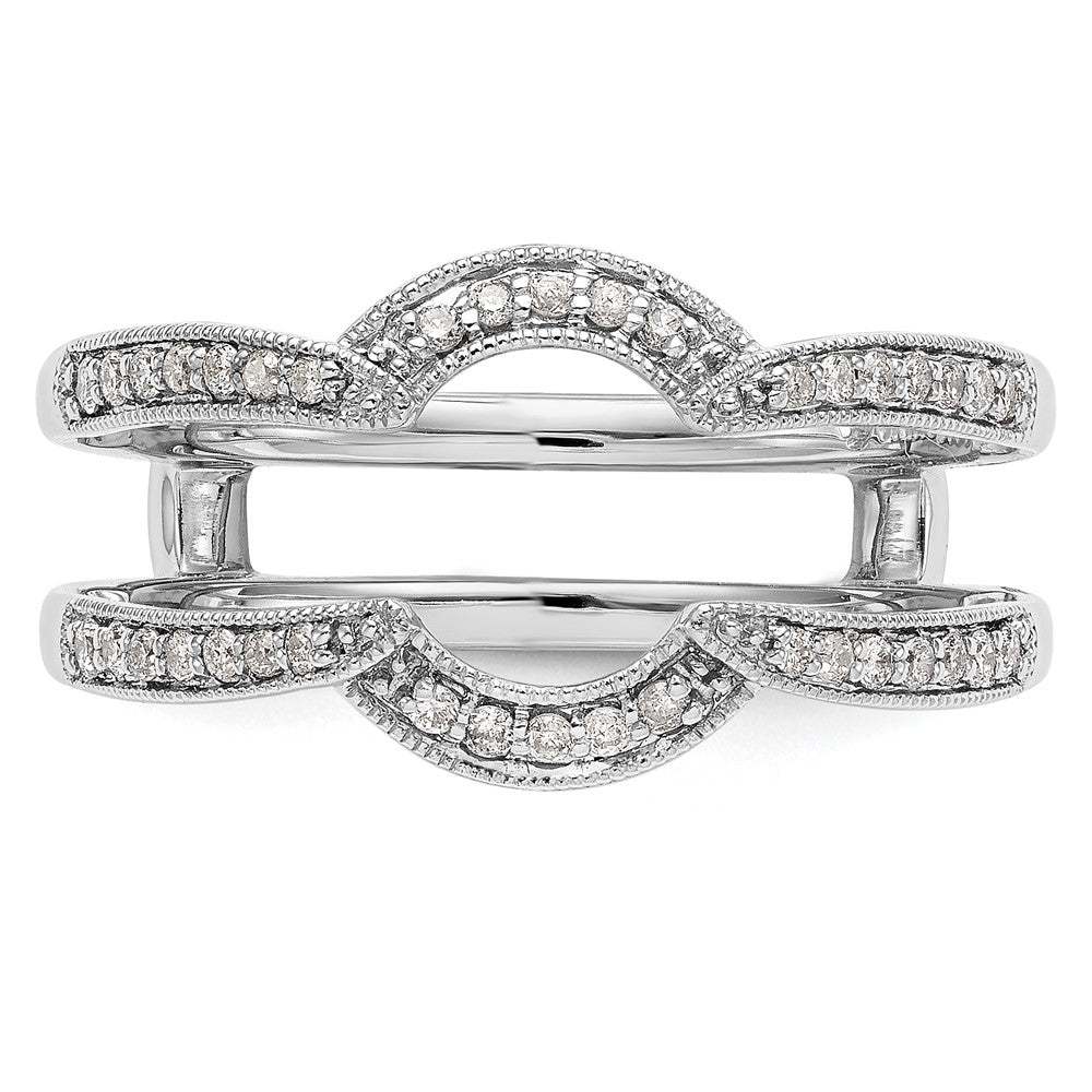 14K White Gold Real Diamond Guard