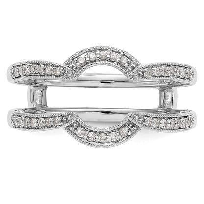 14K White Gold Real Diamond Guard