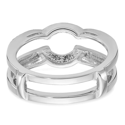 14K White Gold Real Diamond Guard