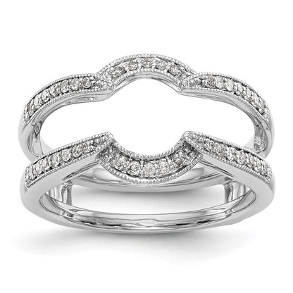 14K White Gold Real Diamond Guard