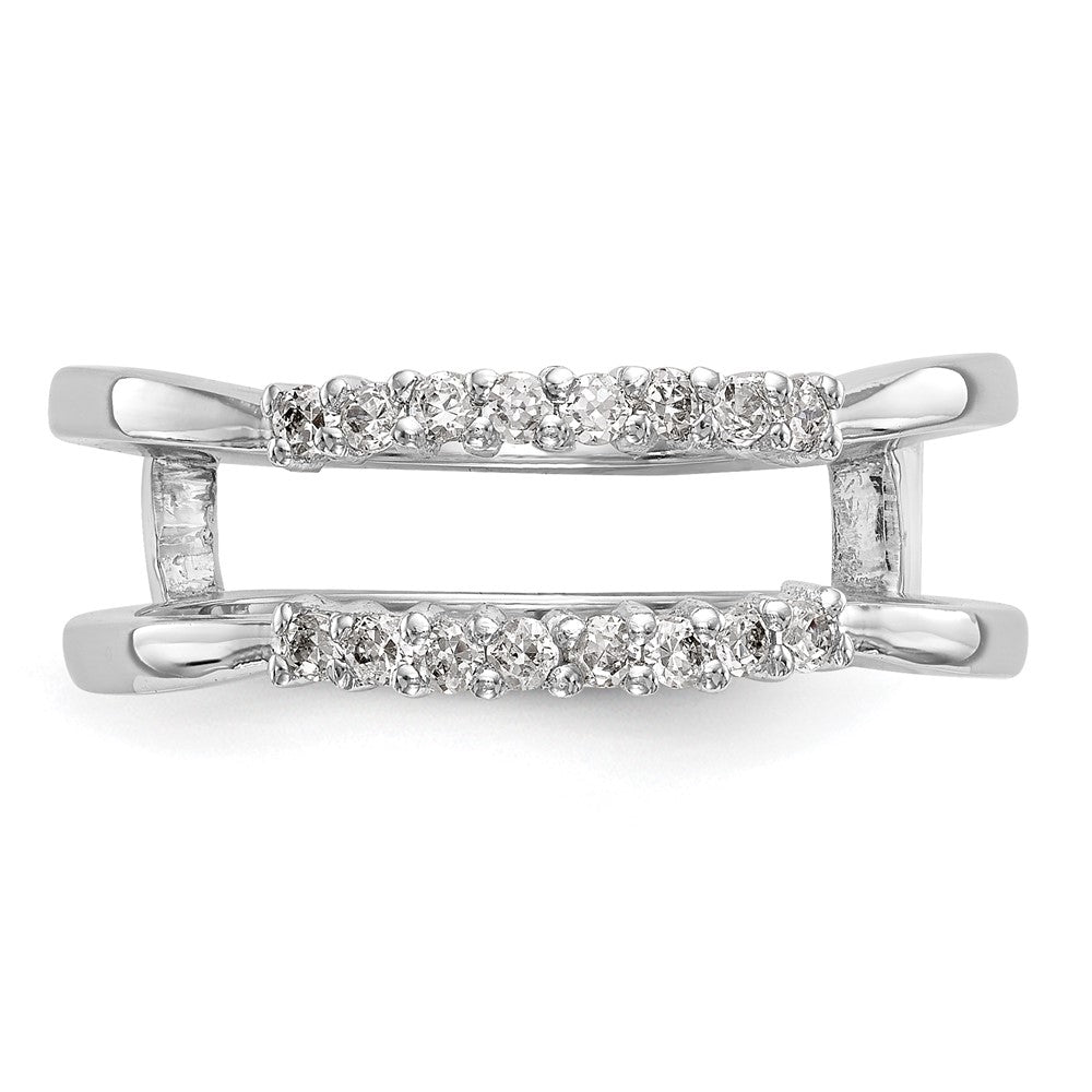 14K White Gold Real Diamond Guard