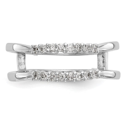 14K White Gold Real Diamond Guard