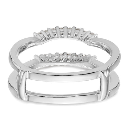 14K White Gold Real Diamond Guard