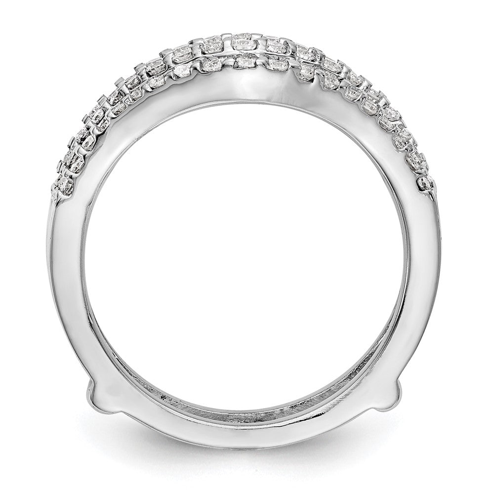 14K White Gold Real Diamond Guard