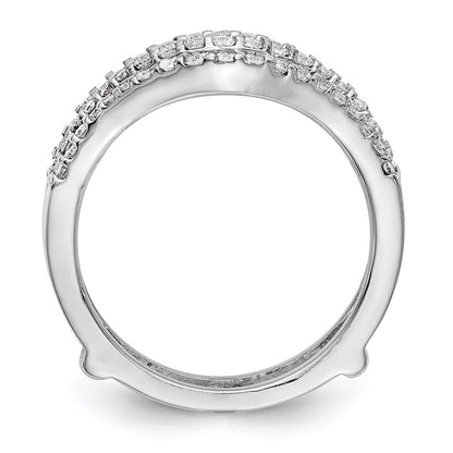 14K White Gold Real Diamond Guard
