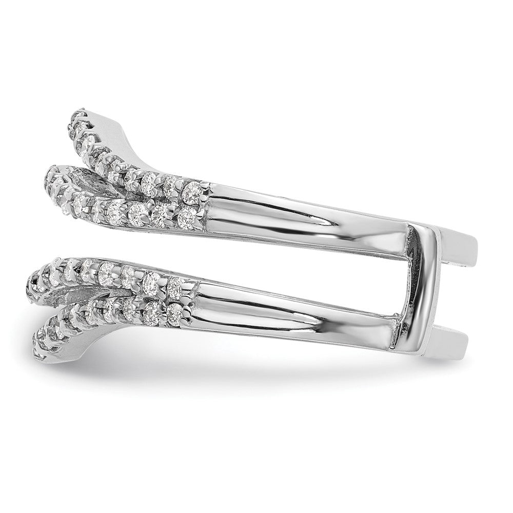 14K White Gold Real Diamond Guard