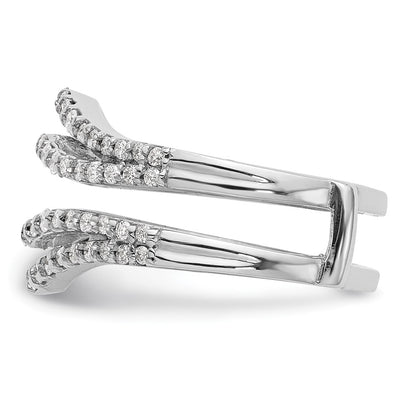 14K White Gold Real Diamond Guard