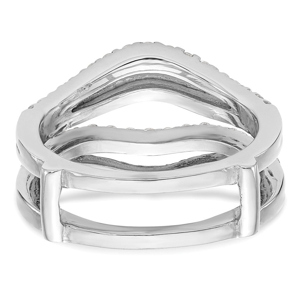 14K White Gold Real Diamond Guard
