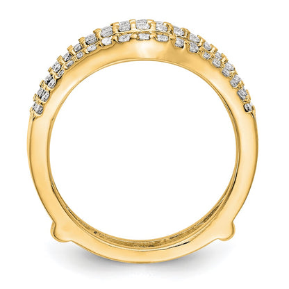 14K Yellow Gold Real Diamond Guard