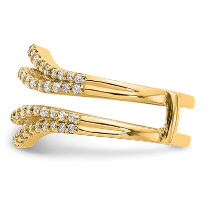 14K Yellow Gold Real Diamond Guard