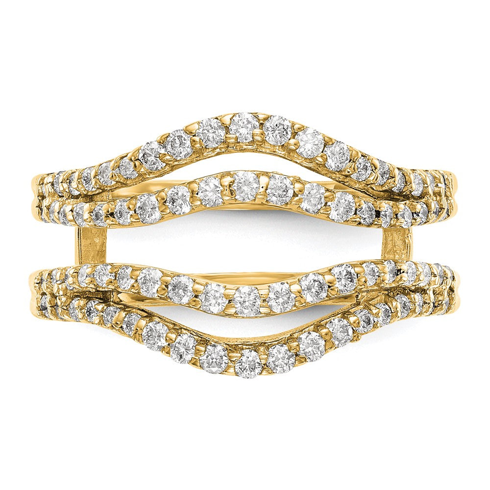 14K Yellow Gold Real Diamond Guard