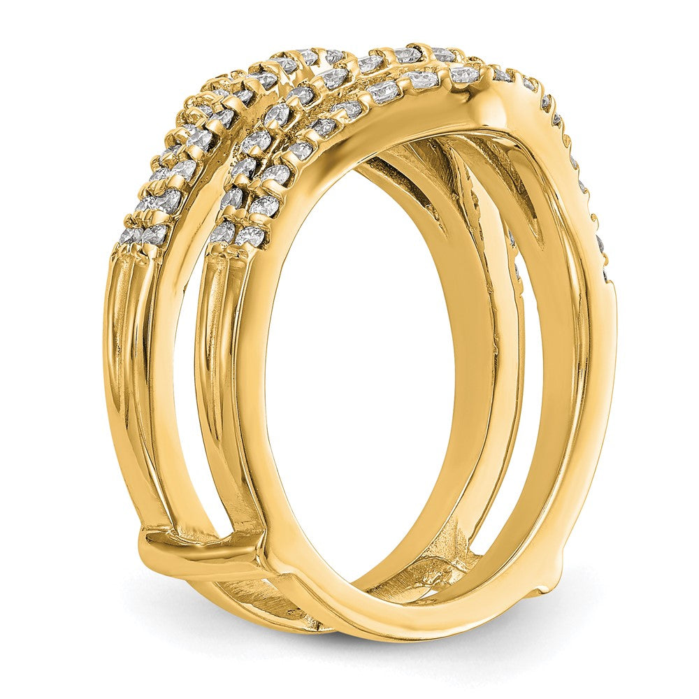 14K Yellow Gold Real Diamond Guard