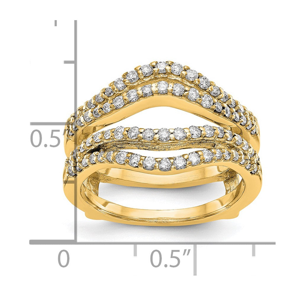 14K Yellow Gold Real Diamond Guard