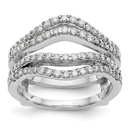 14K White Gold Real Diamond Guard