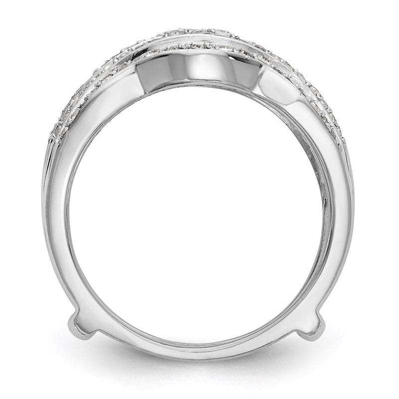 14K White Gold Real Diamond Guard