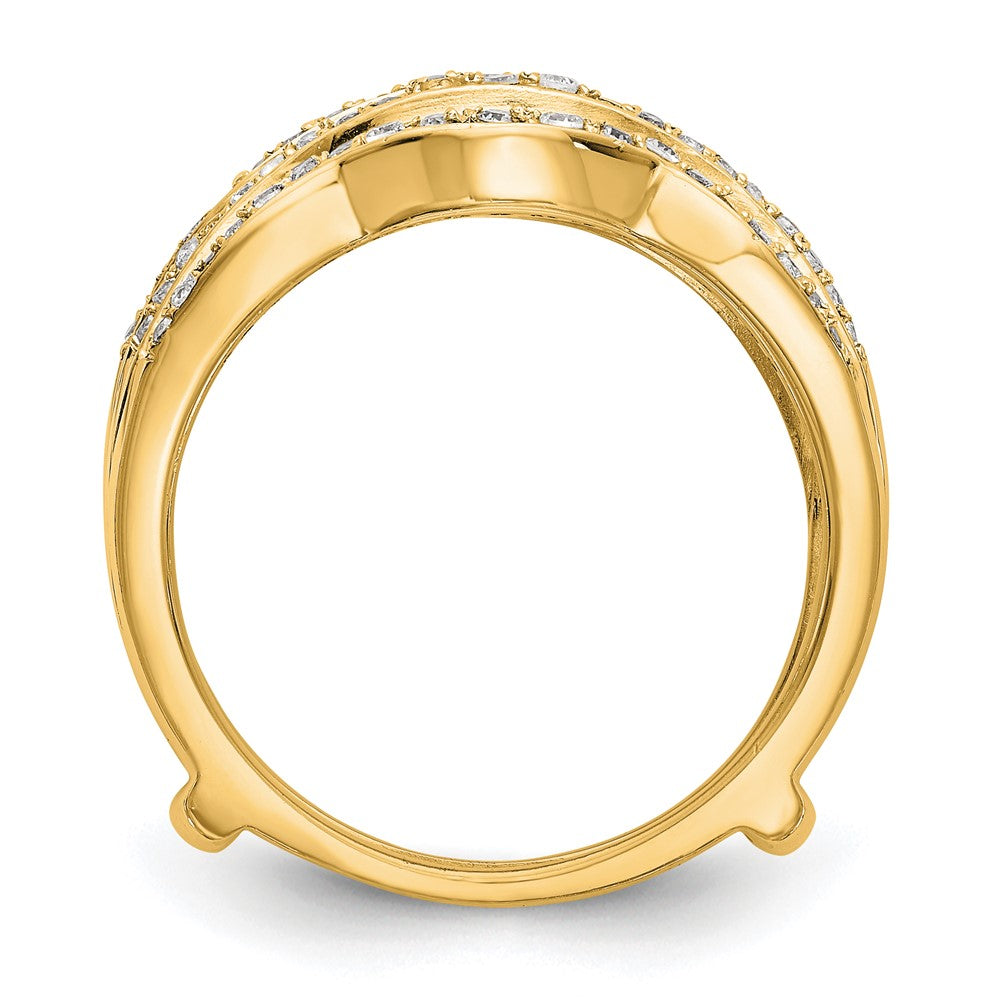 14K Yellow Gold Real Diamond Guard