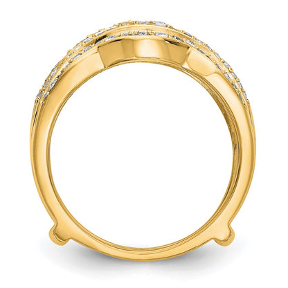 14K Yellow Gold Real Diamond Guard