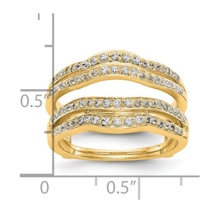 14K Yellow Gold Real Diamond Guard