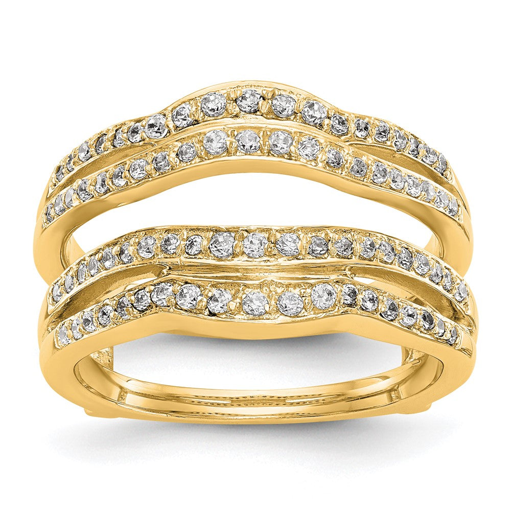 14K Yellow Gold Real Diamond Guard