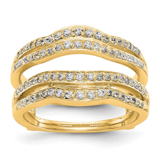 14K Yellow Gold Real Diamond Guard