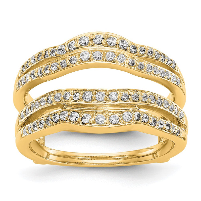 14K Yellow Gold Real Diamond Guard