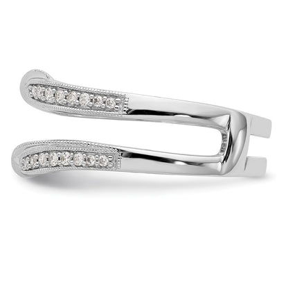 14K White Gold Real Diamond Guard