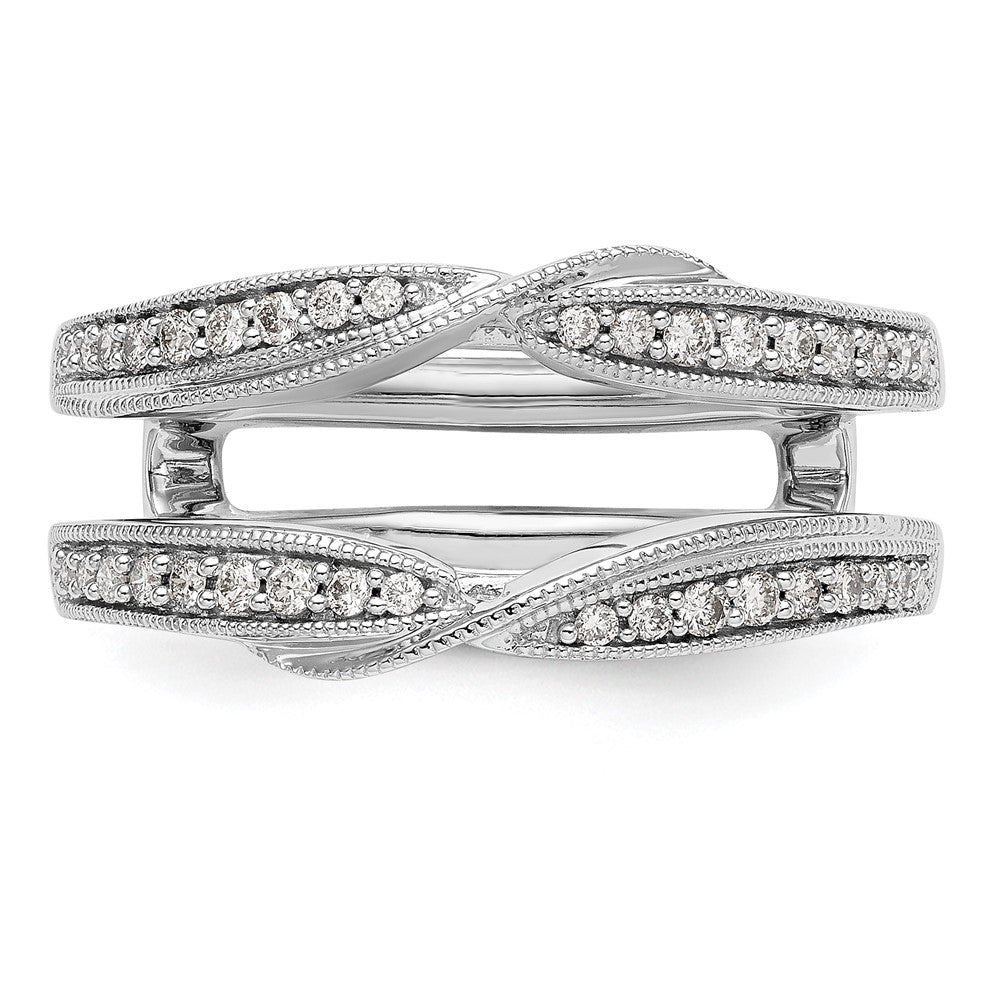 14K White Gold Real Diamond Guard