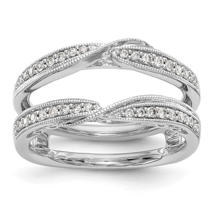 14K White Gold Real Diamond Guard