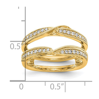 14K Yellow Gold Real Diamond Guard