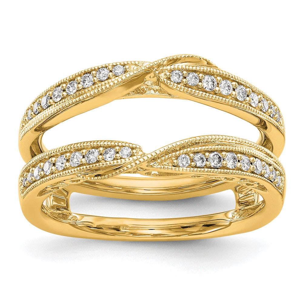 14K Yellow Gold Real Diamond Guard