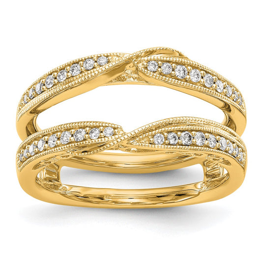 14K Yellow Gold Real Diamond Guard