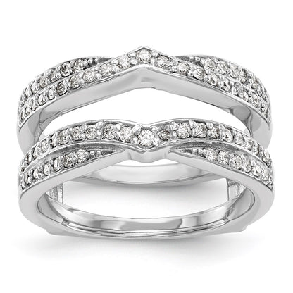 14K White Gold Real Diamond Guard