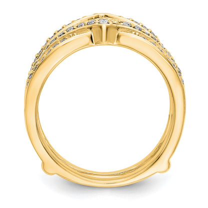 14K Yellow Gold Real Diamond Guard