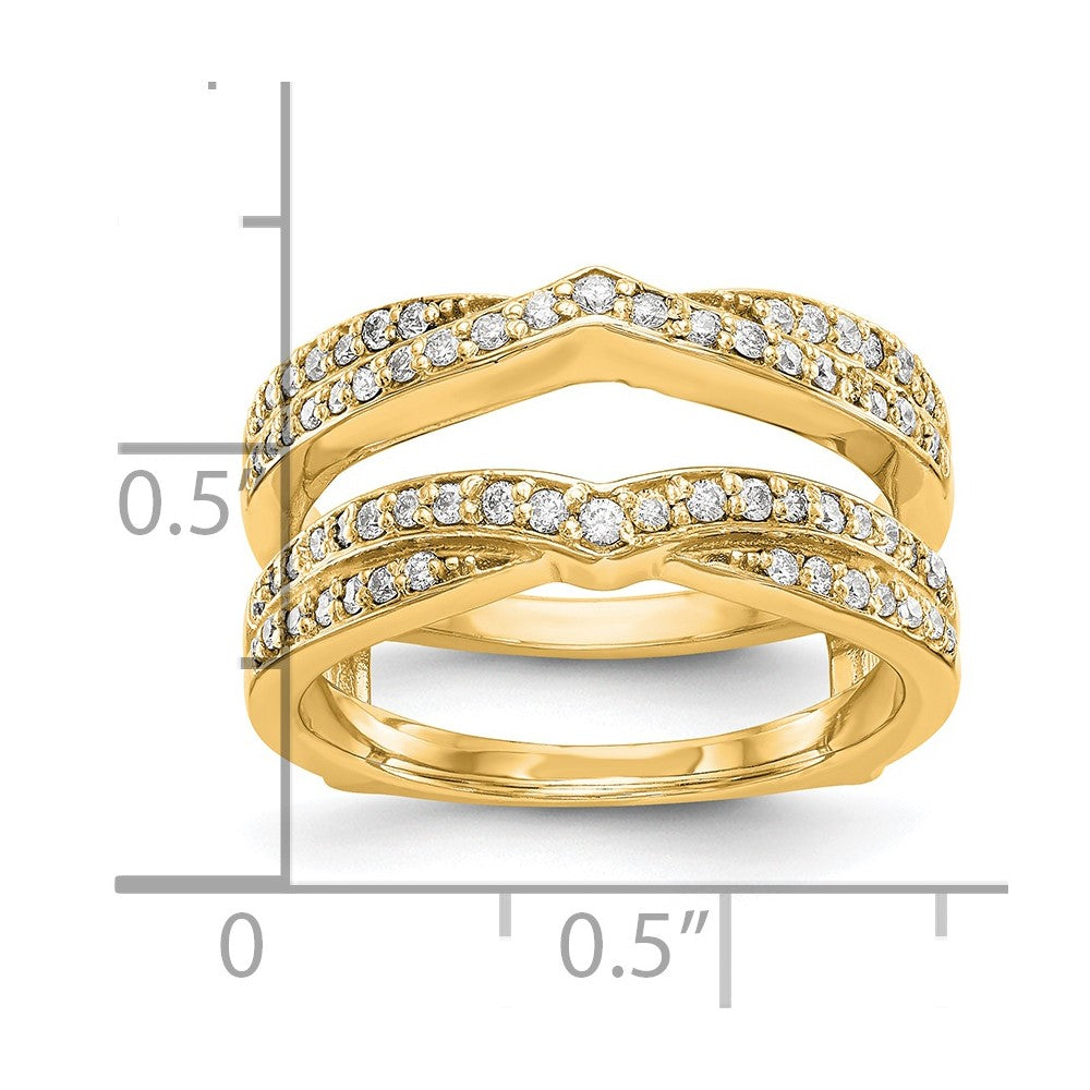 14K Yellow Gold Real Diamond Guard