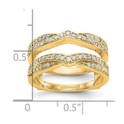 14K Yellow Gold Real Diamond Guard