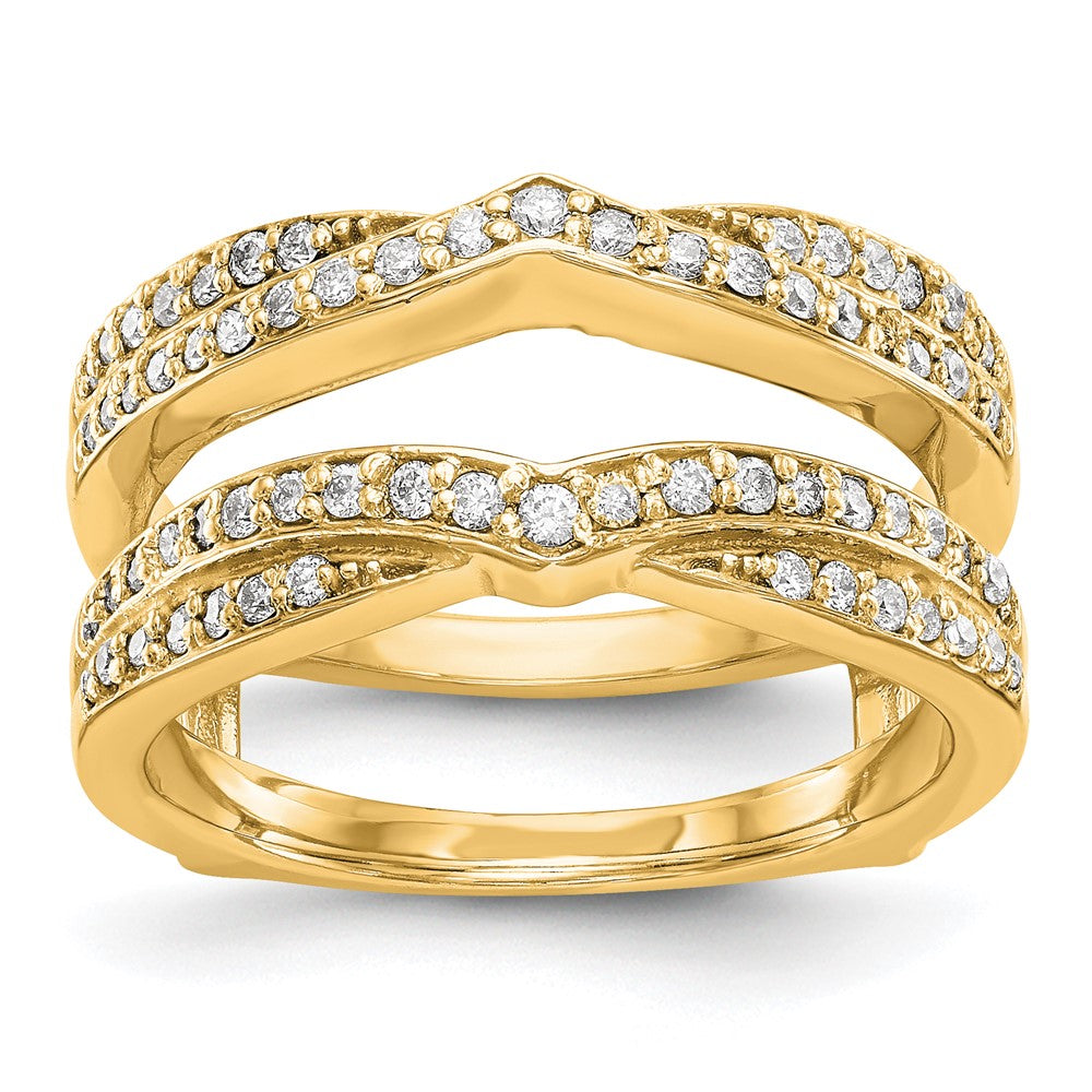 14K Yellow Gold Real Diamond Guard