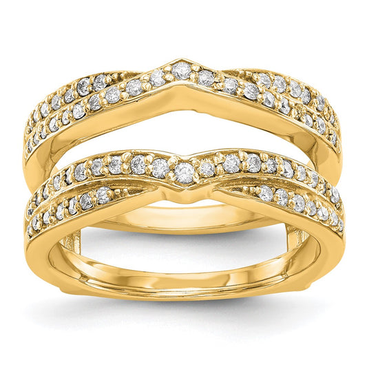 14K Yellow Gold Real Diamond Guard
