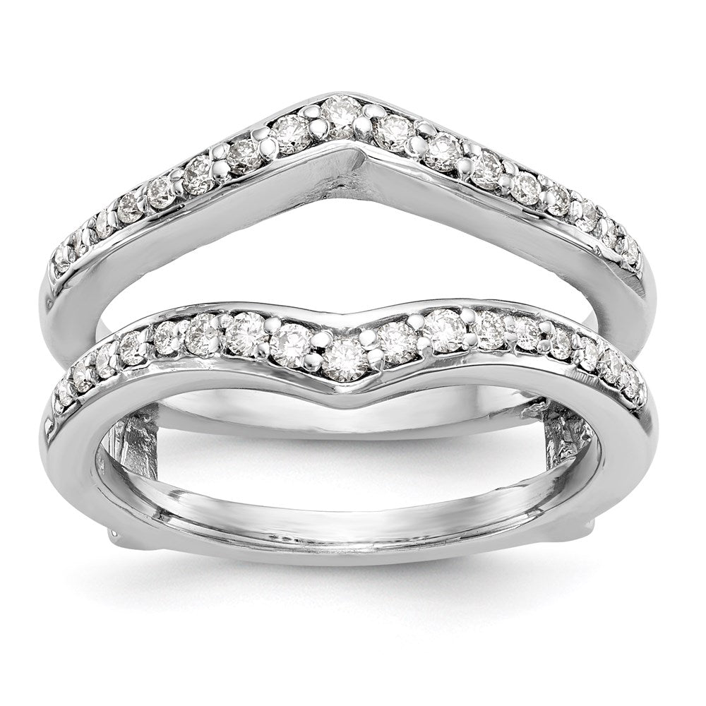 14K White Gold Real Diamond Guard