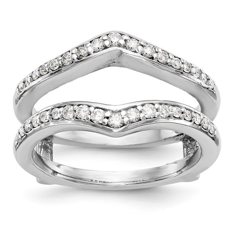 14K White Gold Real Diamond Guard