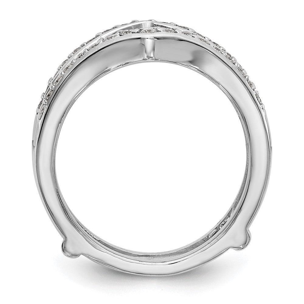 14K White Gold Real Diamond Guard